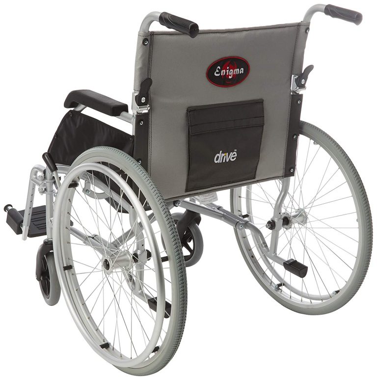 Drive DeVilbiss Enigma Grey/Black Canvas 20" Self Propel Wheelchair H